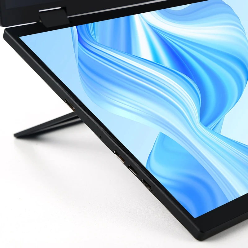 Delta - Moniteur pliable double écran portable support intégré VESA