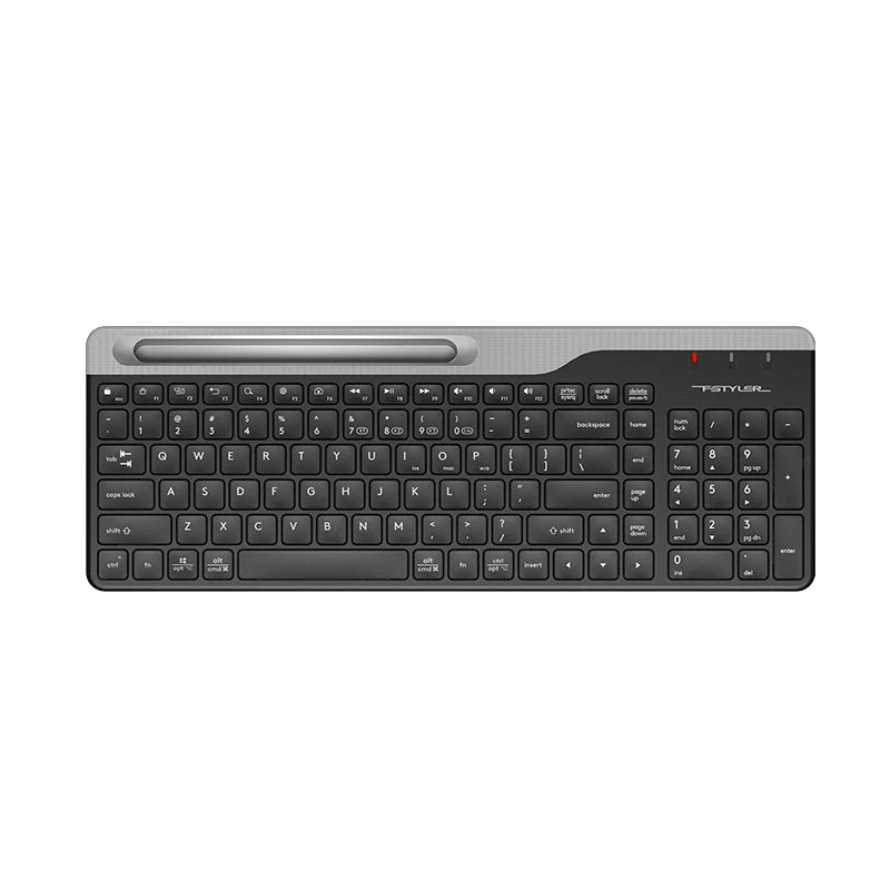 UKey - Mini clavier Bluetooth sans fil de 15,6 pouces, commutateur à quatre appareils pleine grandeur