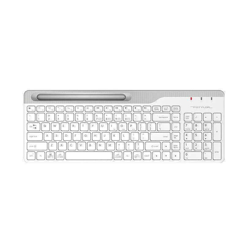 UKey - Mini clavier Bluetooth sans fil de 15,6 pouces, commutateur à quatre appareils pleine grandeur