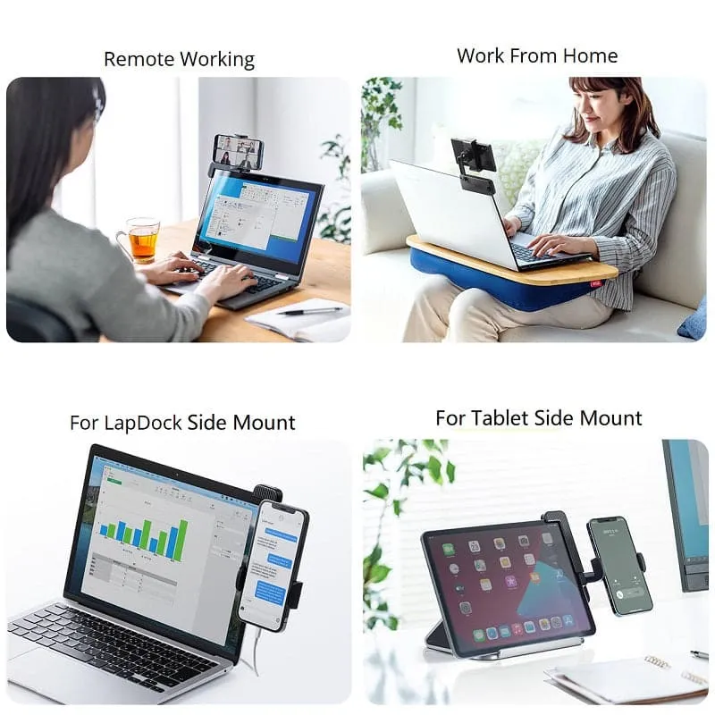 UStand - Support de téléphone à montage latéral LapDock sans autocollant
