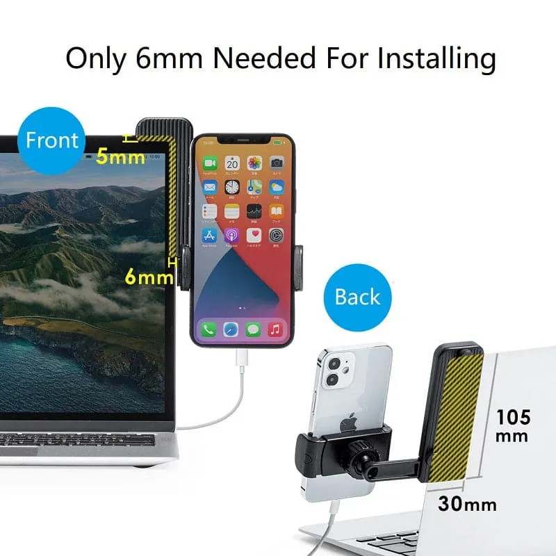 UStand - Support de téléphone à montage latéral LapDock sans autocollant