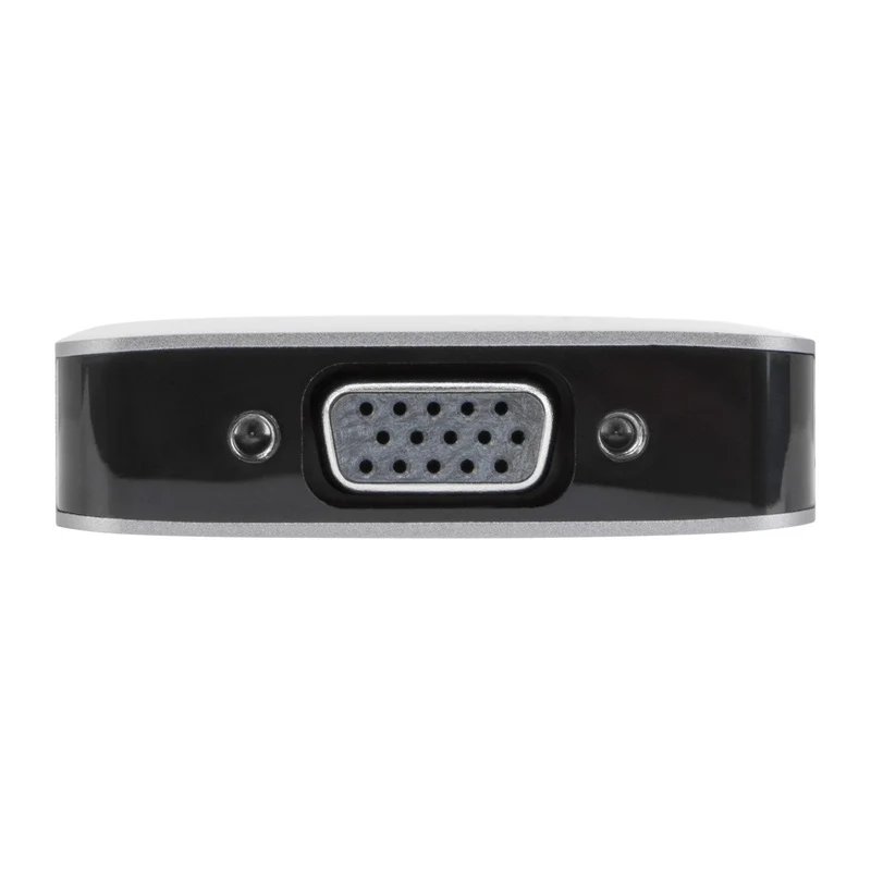 Station d'accueil USB-C avec mode alternatif DP pour un seul écran 4K HDMI/VGA avec technologie Power Delivery 100 W et fonction pass-through