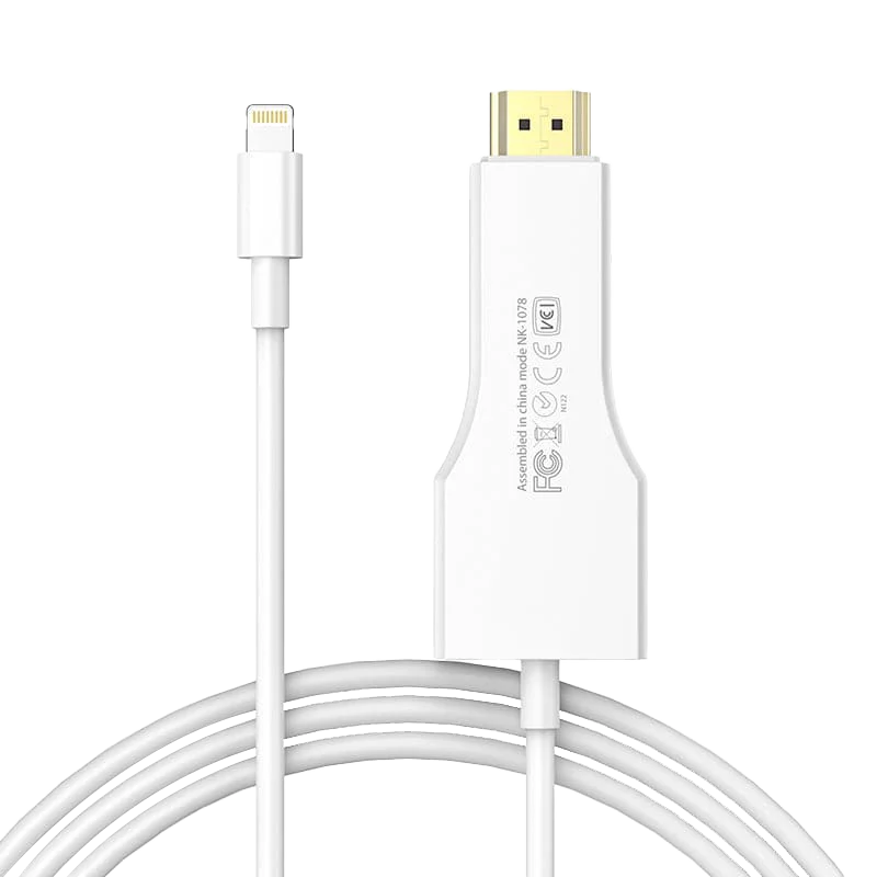 UCable - Câble iPhone Lightning vers HDMI pour projecteur de moniteur TV