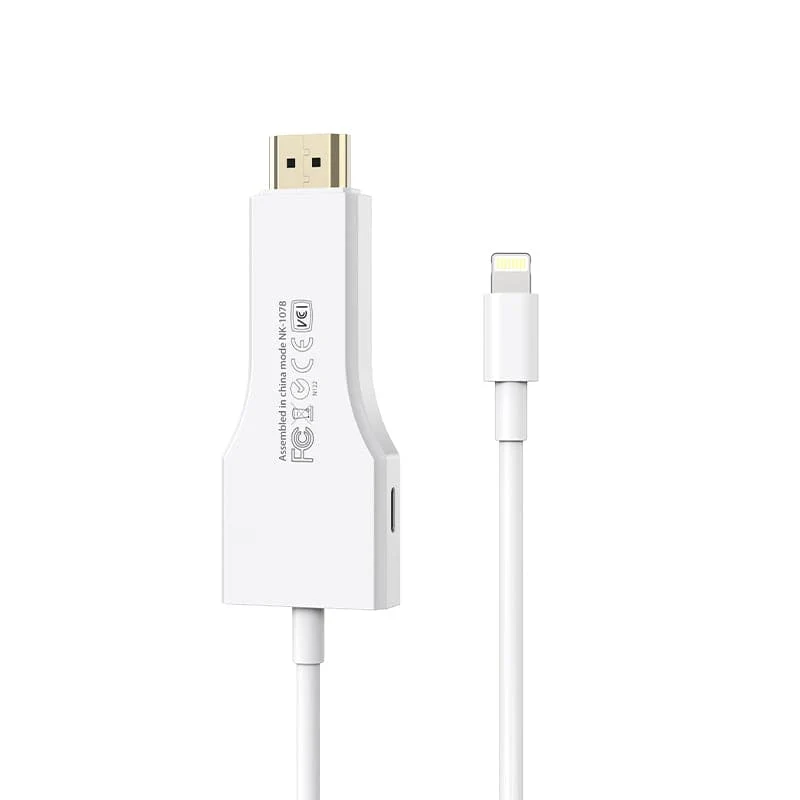 UCable - Câble iPhone Lightning vers HDMI pour projecteur de moniteur TV
