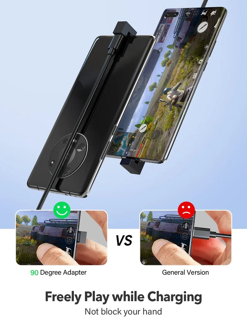 UAdapter - Adaptateur USB C femelle vers USB mâle, Port Type C en forme de U 144hz 4K 10Gbps