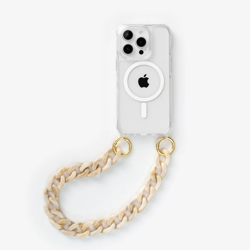 iPhone 15 Pro Chaîne pour téléphone portable Transparent MagSafe