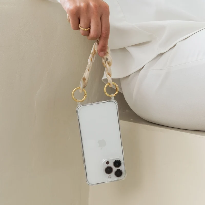 iPhone 15 Pro Chaîne pour téléphone portable Transparent MagSafe