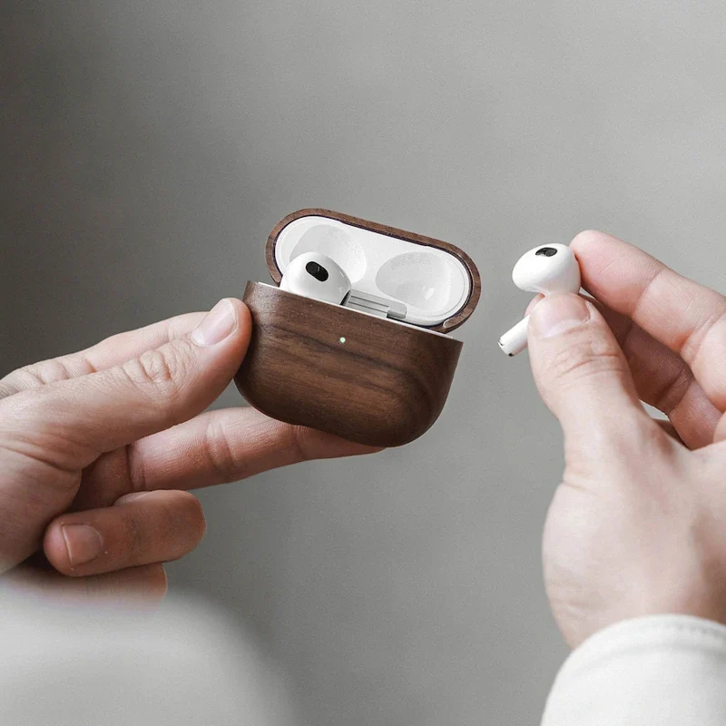 Étui pour Airpods en bois