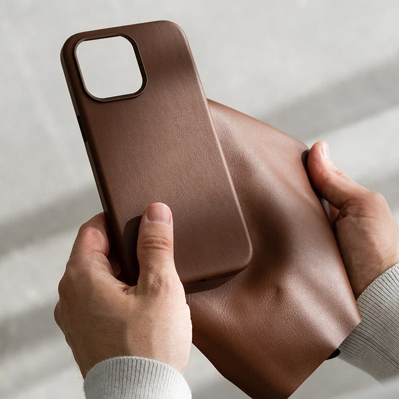 iPhone 14 Pro étui en cuir Vegan