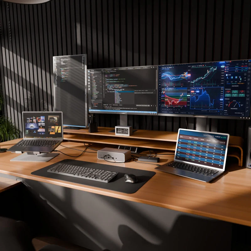 Station d'accueil EcoSmart™ Thunderbolt™ 5 avec double sortie vidéo 8K / triple sortie 4K et adaptateur secteur 140 W