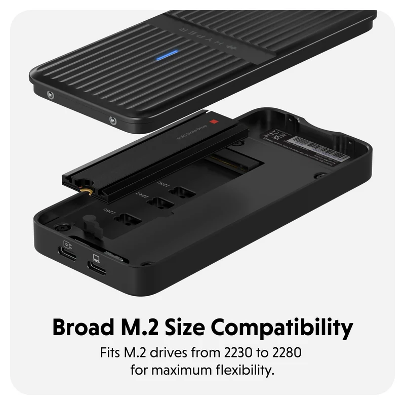 Boîtier HyperDrive® Next USB4 M.2 PCIe