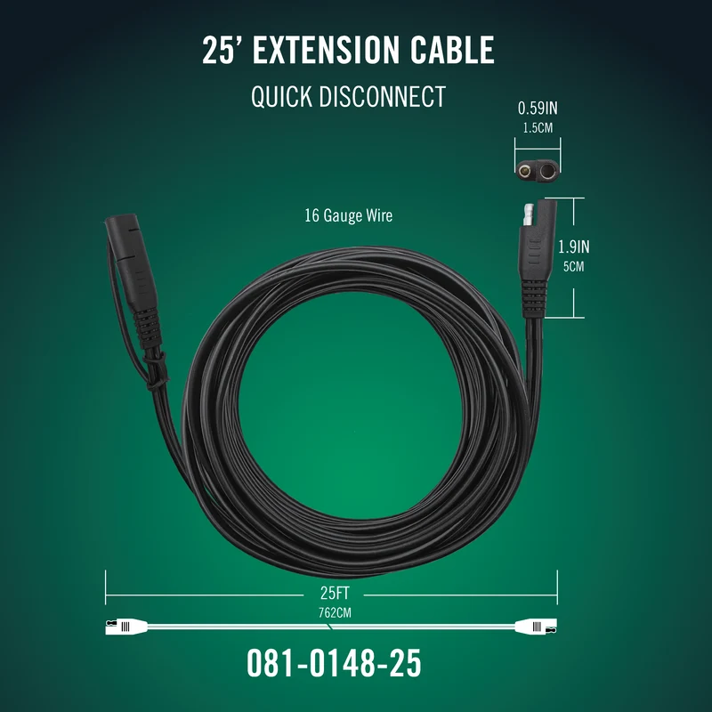 Battery Tender® 25ft SAE Quick Disconnect Extension Cable 4-Pack