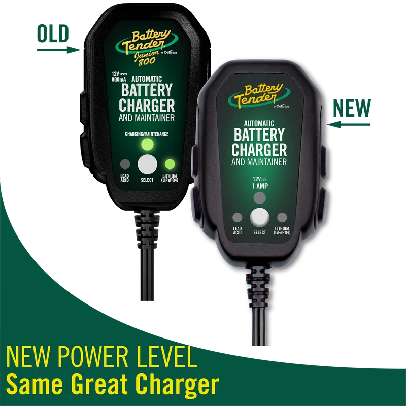 Battery Tender® Junior Multi-Chemistry 12V 1 Amp Battery Charger and Maintainer