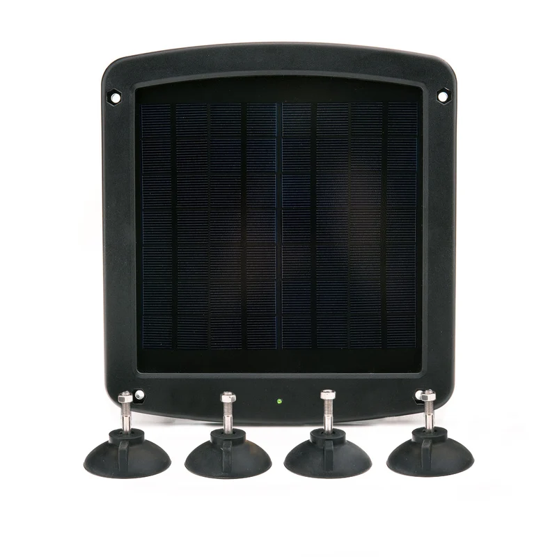 5 Watt Solar 12V Battery Charger with Windshield Mount
