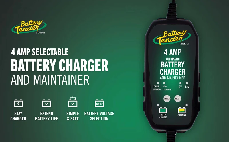 Power Tender® 4 Amp 12V/6V Battery Charger and Maintainer