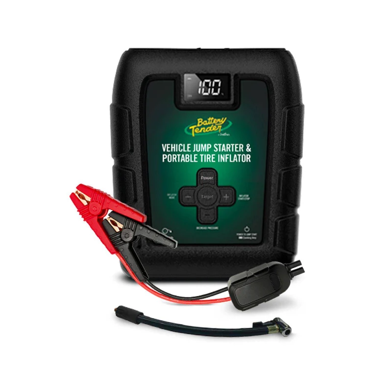 Motorcycle & Powersports Emergency Roadside Jump N Start + Inflator Bundle (800 AMPs)