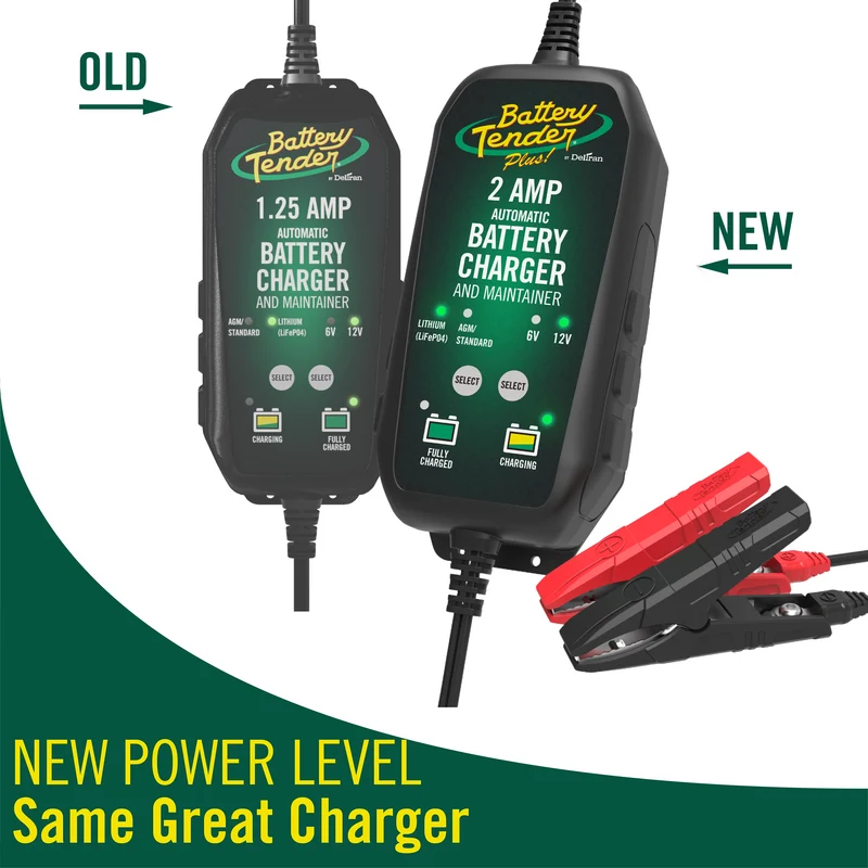 Battery Tender® Plus 6V/12V 2 Amp Battery Charger and Maintainer
