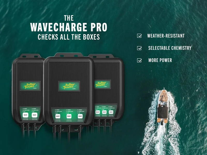 WaveCharge Pro 3-Bank 12V 30 Amp Battery Charger and Maintainer