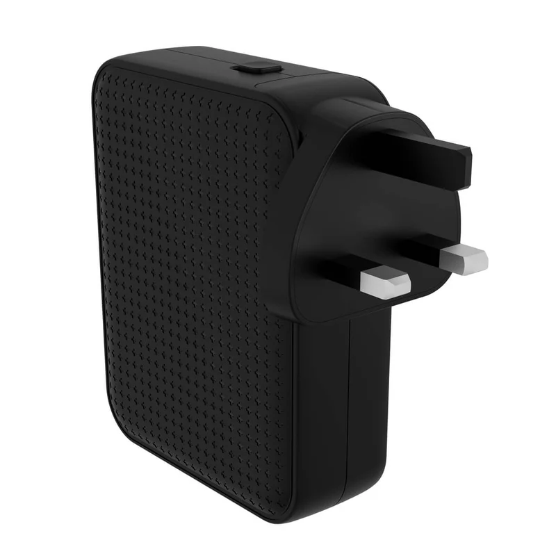 Chargeur de voyage HyperJuice® 145 W USB-C GaN testé pour la sécurité avec 4 ports - Noir