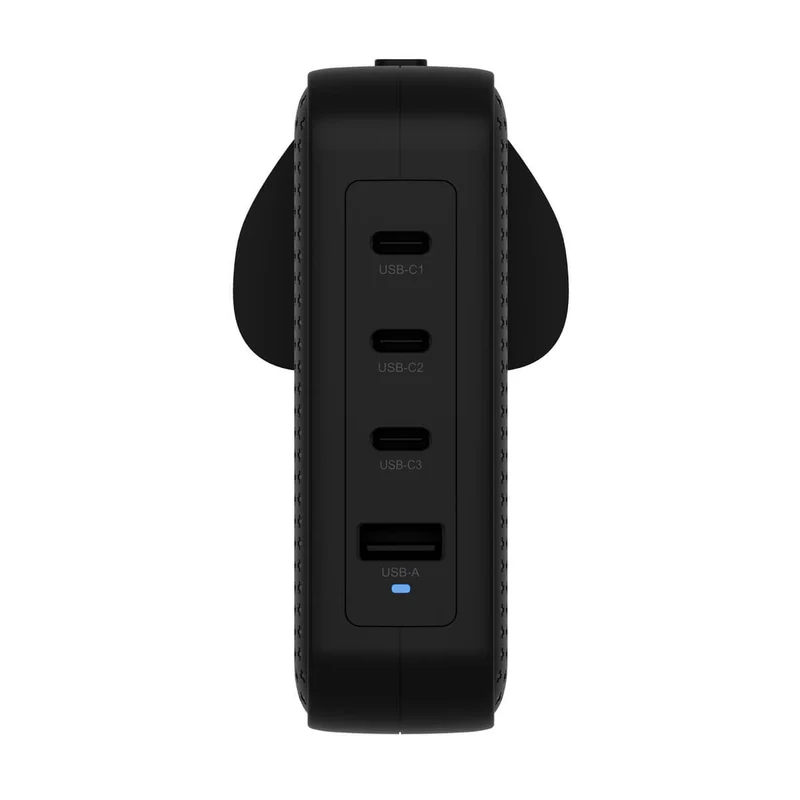 Chargeur de voyage HyperJuice® 145 W USB-C GaN testé pour la sécurité avec 4 ports - Noir