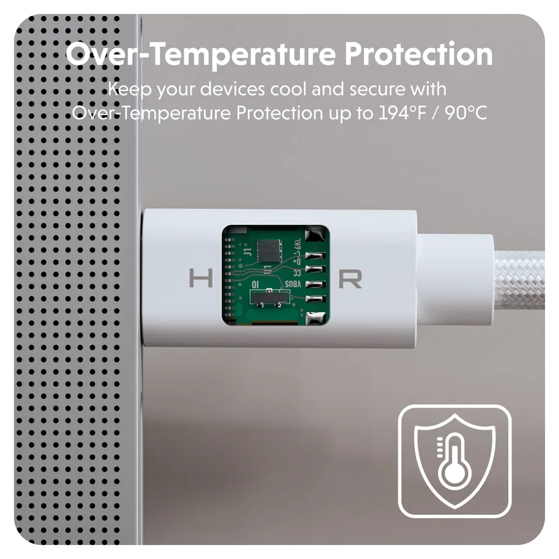 Câble de performance HyperDrive Next USB4 Type-C (1,2 m) - Blanc