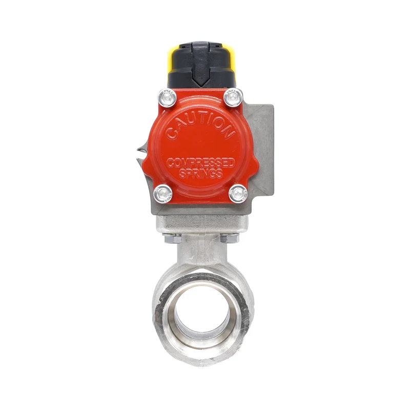 Vanne à bille pneumatique 2 voies en laiton Rp 3/4" - à double effet