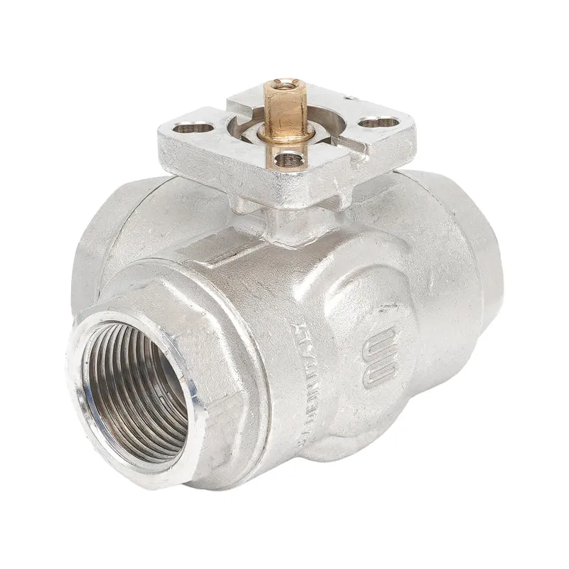 Vanne à bille 3 voies à alésage en L en laiton Rp 2" ISO-Top F04/05 PN25 - TamesonPRO 1142-200-L