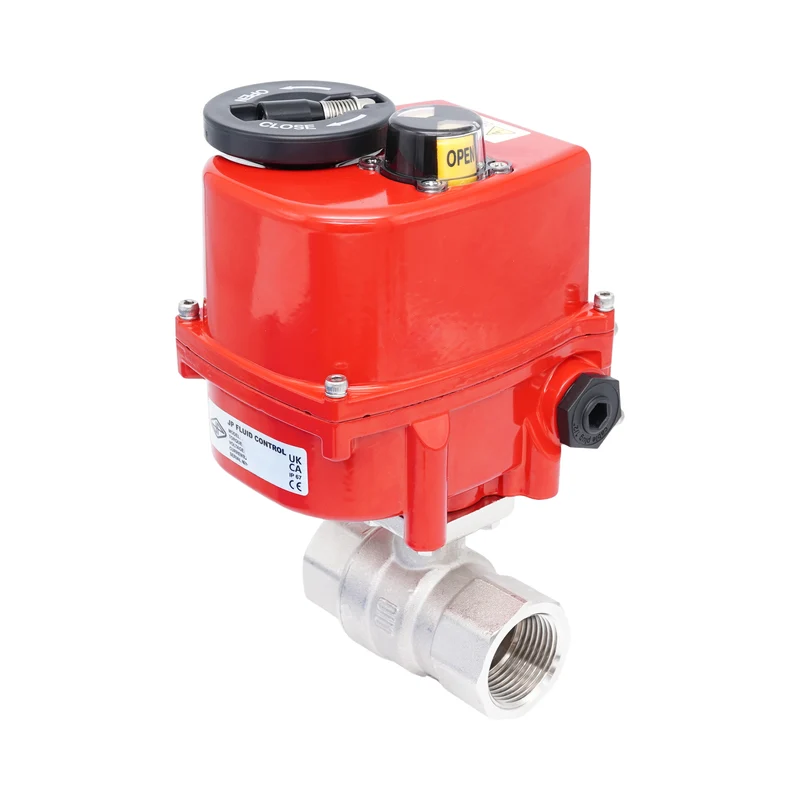 Vanne à bille électrique modulante 2 voies en laiton Rp 1-1/2" 24 V AC/DC