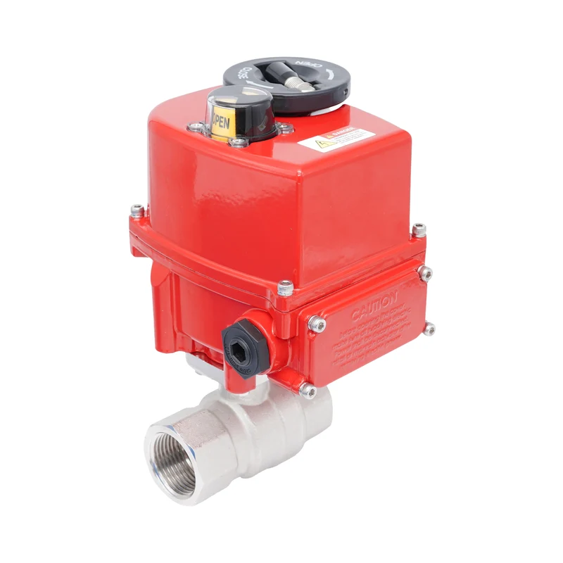 Vanne à bille électrique modulante 2 voies en laiton Rp 1-1/2" 24 V AC/DC