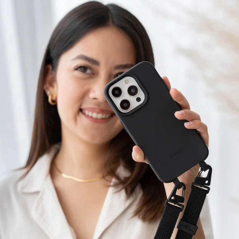 Étui pour téléphone portable iPhone 15 Pro avec bande