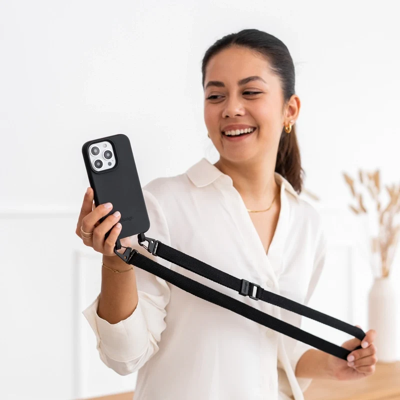 iPhone 15 Pro Max Housse pour téléphone portable avec bande