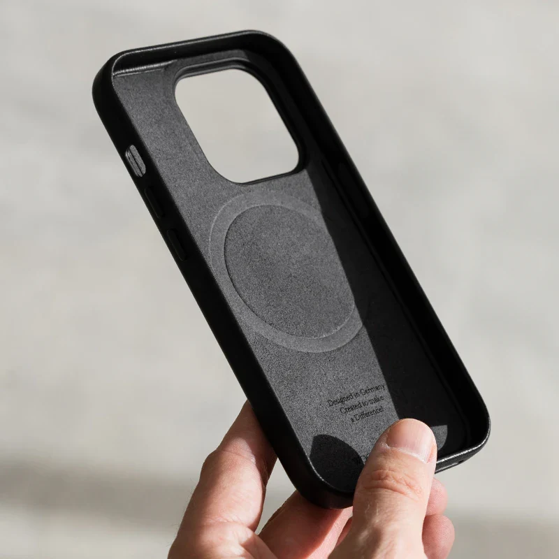 iPhone 15 Plus étui en cuir Vegan