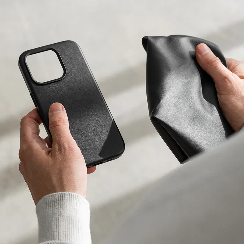 iPhone 15 Housse en cuir Vegan