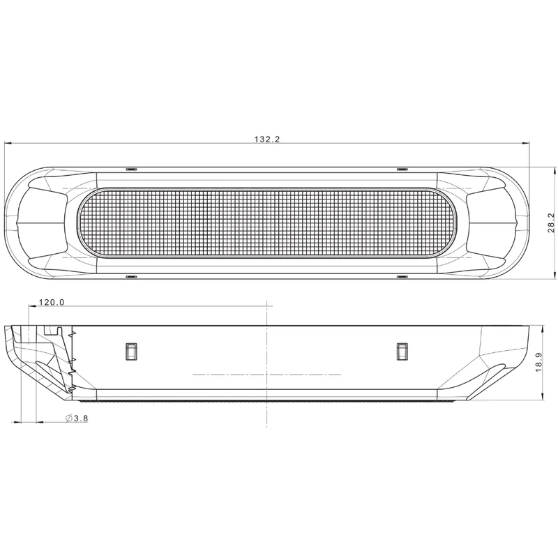 Feu de position avant compact à LED Fristom FT-331 avec indicateur