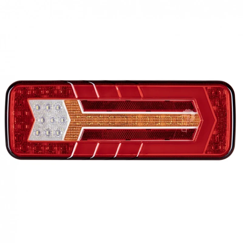 Feu arrière à LED avec clignotant dynamique, feu stop, feu arrière, feu antibrouillard, feu de recul et réflecteur