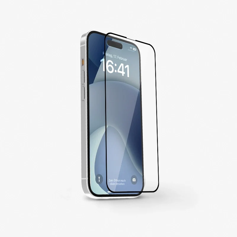 Verre blindé plein écran pour iPhone 15