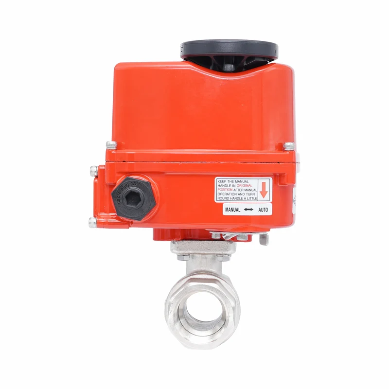 Vanne à bille électrique modulante 2 voies en laiton Rp 1-1/4" 24 V AC/DC