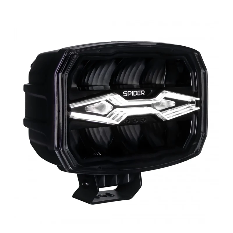Phare de conduite X-Spider Ninja avec feux de jour blancs et stroboscope ambre