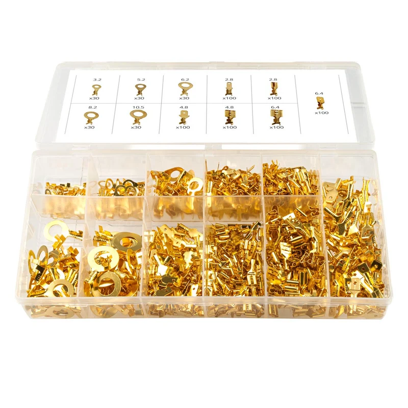 Assortiment de cosses à sertir non isolées