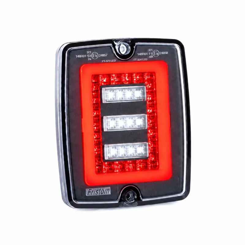 Phare de bloc Fristom FT-324 avec feu arrière, de recul et antibrouillard