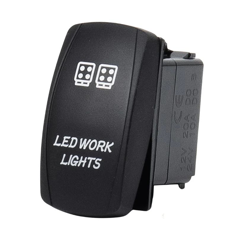 Interrupteur à bascule rectangulaire marche/arrêt avec LED / Lampes de travail