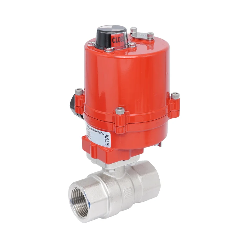 Vanne à bille électrique 2 voies en laiton Rp 1-1/2" 12 V AC/DC