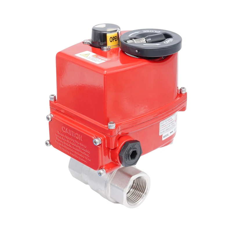 Vanne à bille électrique modulante 2 voies en laiton Rp 1" 24 V AC/DC