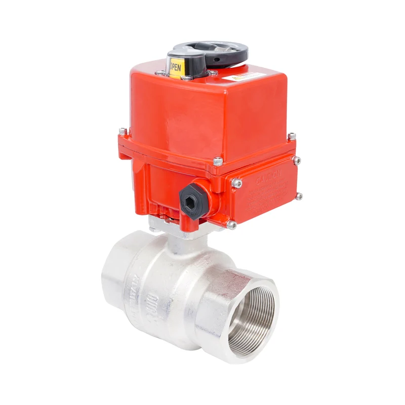 Vanne à bille électrique modulante 2 voies en laiton Rp 2" 24 V AC/DC