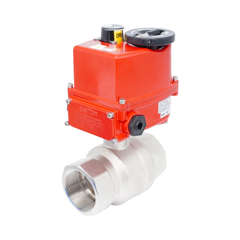 Vanne à bille électrique modulante 2 voies en laiton Rp 2" 24 V AC/DC