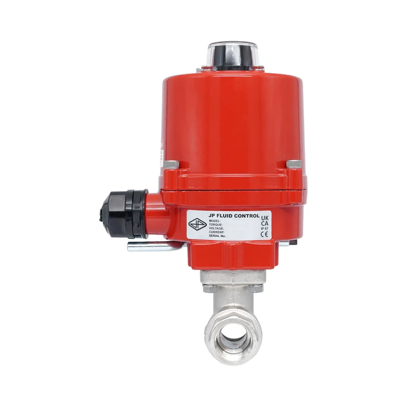 Vanne à bille électrique 2 voies en laiton Rp 3/4" 12 V AC/DC