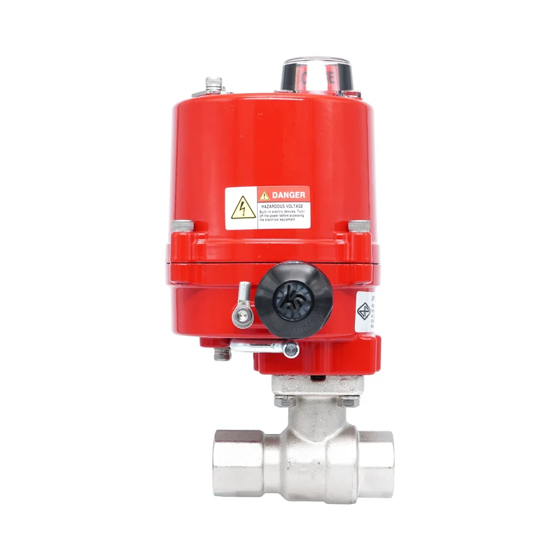 Vanne à bille électrique 2 voies en laiton Rp 3/8" 100-240 V AC