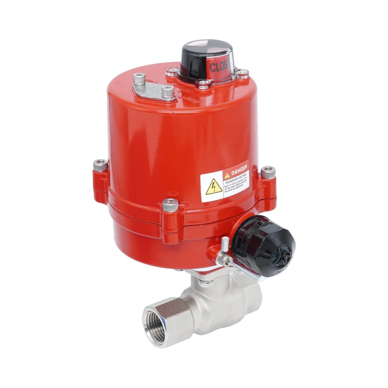 Vanne à bille électrique 2 voies en laiton Rp 3/8" 24 V AC/DC