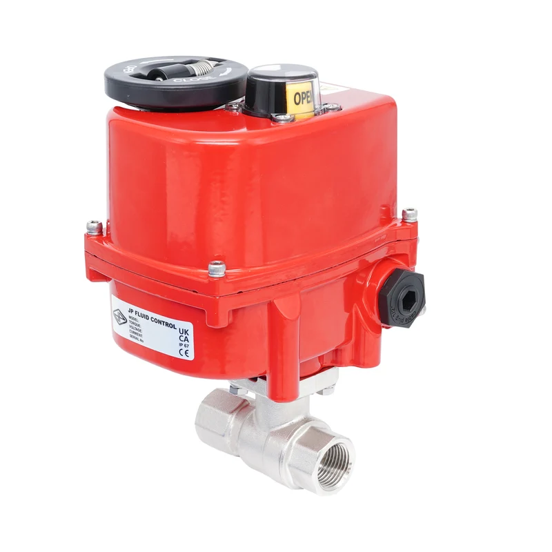 Vanne à bille électrique modulante 2 voies en laiton Rp 1/2" 24 V AC/DC