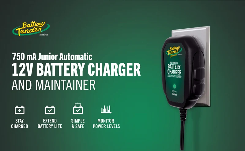 Battery Tender Junior 750mA 12V Battery Charger and Maintainer